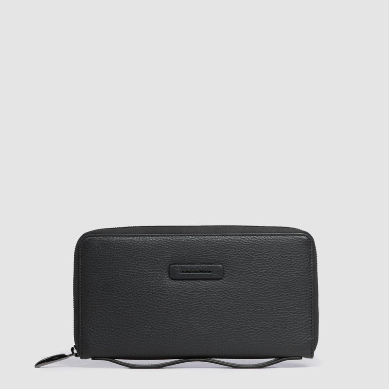 Leather wristlet