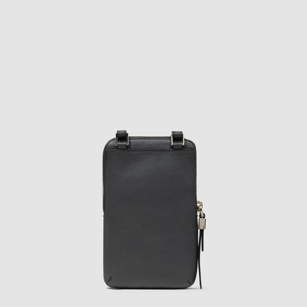 Leather neck phone case