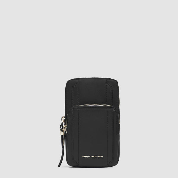 Leather neck phone case