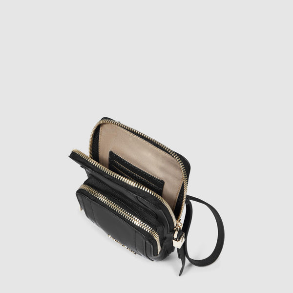 Leather neck phone case