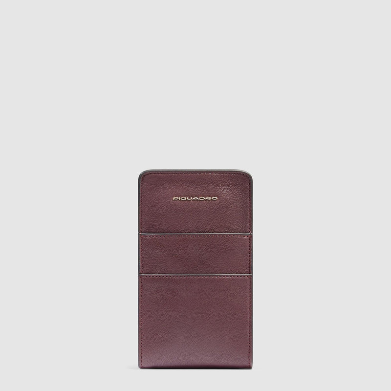 Leather neck phone case