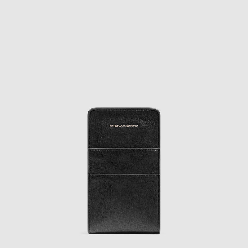 Leather neck phone case