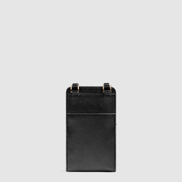 Leather neck phone case