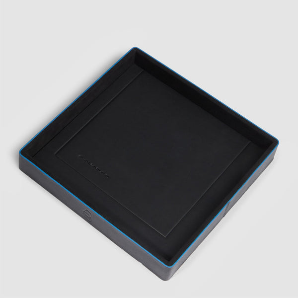 Leather valet tray