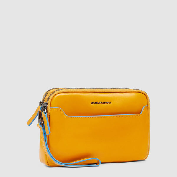Pochette uomo a tre scomparti