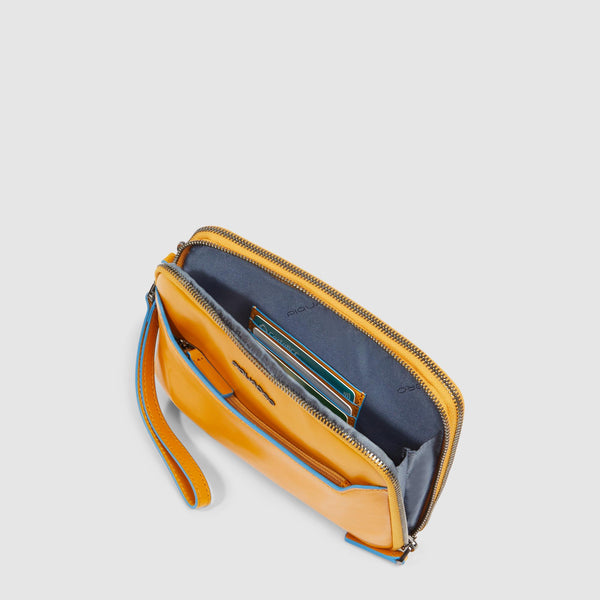 Pochette uomo a tre scomparti