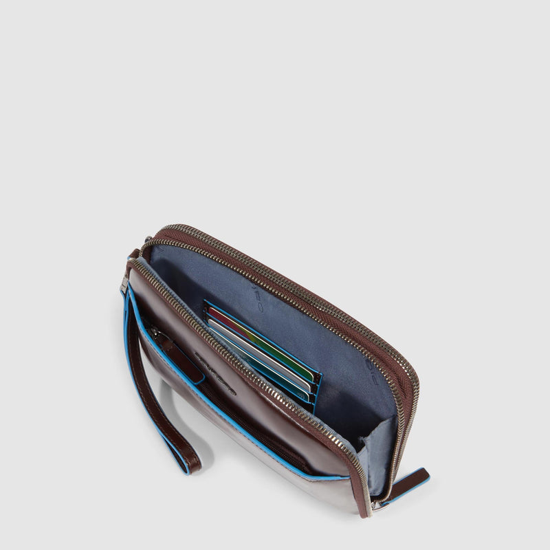 Handtasche für Herren mit drei Fächern