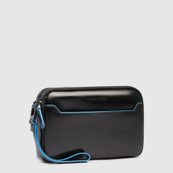Pochette uomo a tre scomparti