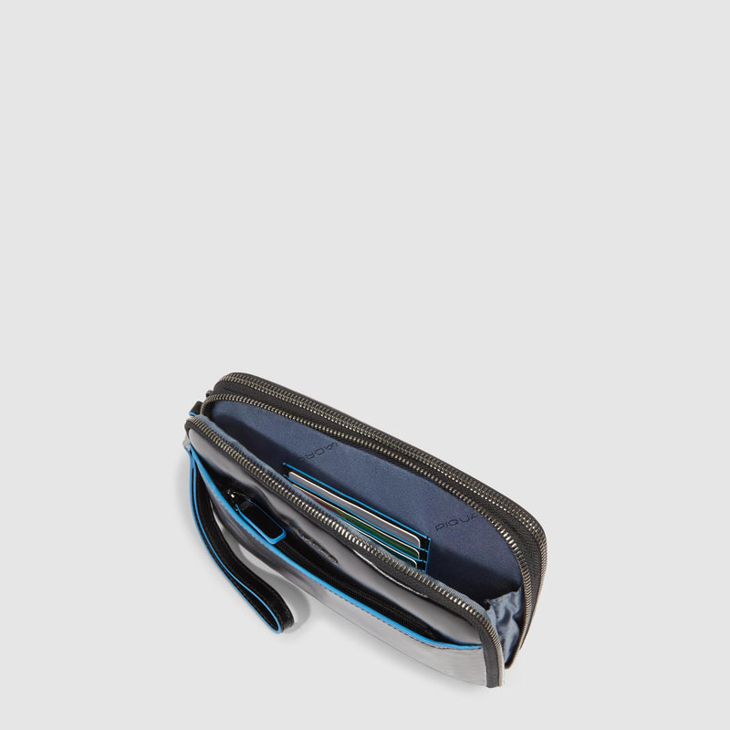 Pochette uomo a tre scomparti