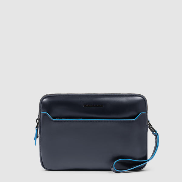 Men's clutch with fingerprint security lock