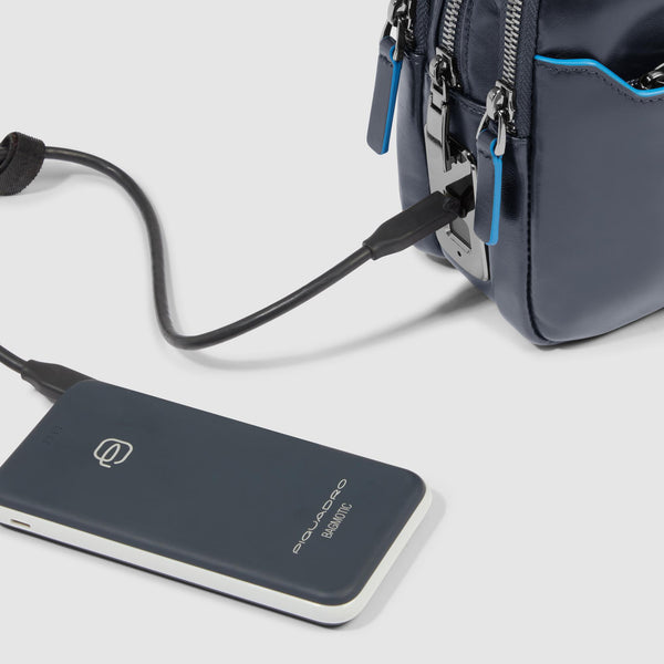 Men's clutch with fingerprint security lock