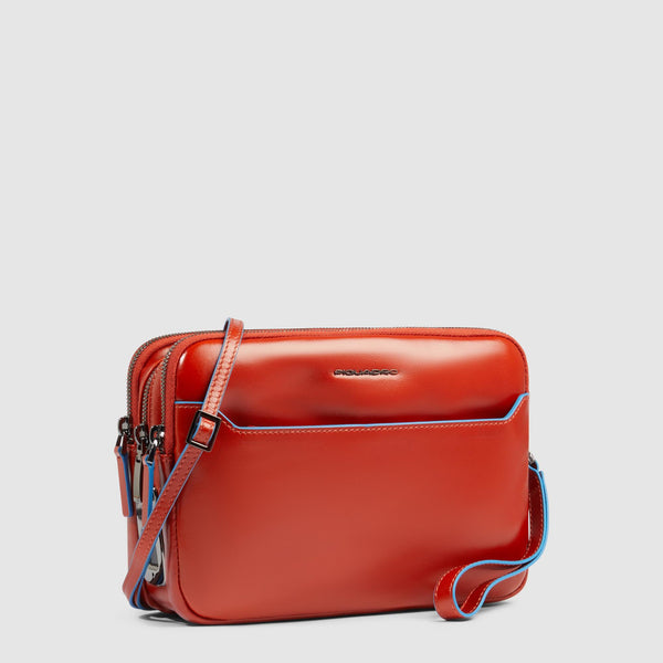 Men's clutch with fingerprint security lock