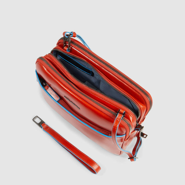 Men's clutch with fingerprint security lock