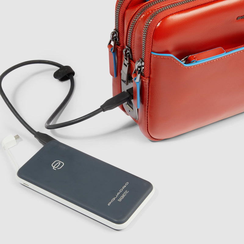 Men's clutch with fingerprint security lock