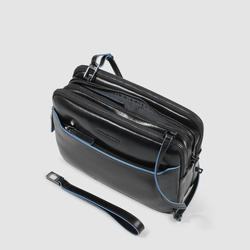 Men's clutch with fingerprint security lock