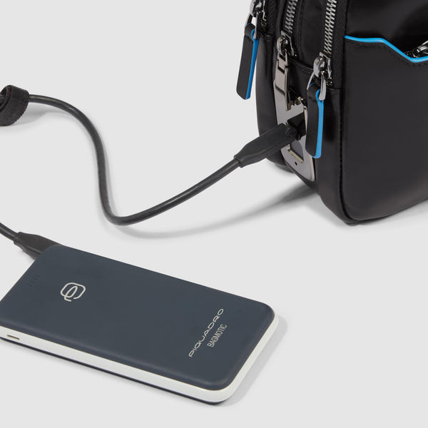 Men's clutch with fingerprint security lock