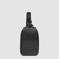 Leather Crossbody Bag with Padded iPhone® Pocket - Black