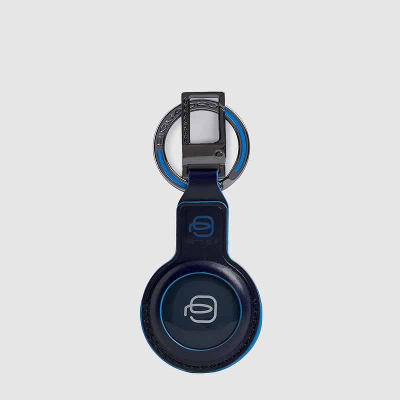 Piquadro Smart Tracker leather keychain
