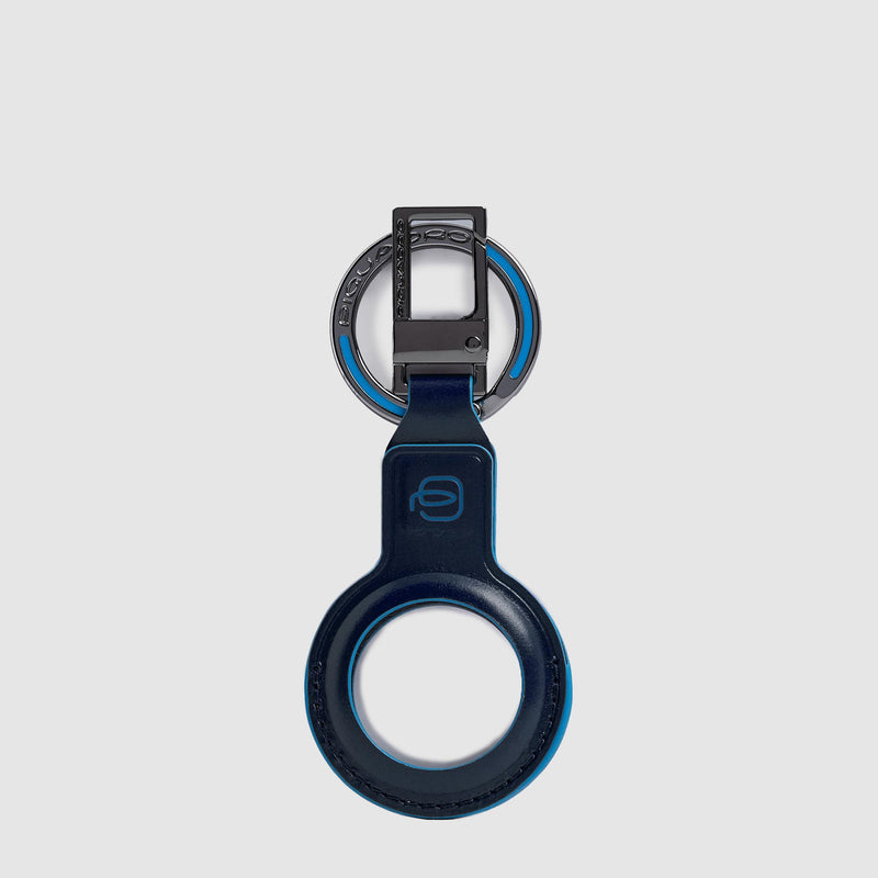 Piquadro Smart Tracker leather keychain