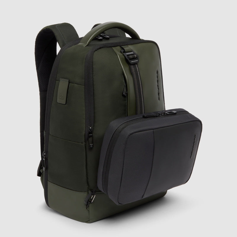 Modular Water-Resistant Toiletry Bag in Recycled Fabric
