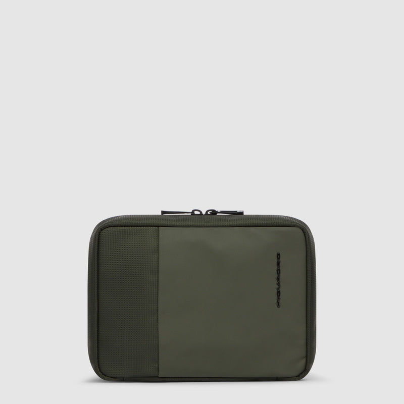 Modular Water-Resistant Toiletry Bag in Recycled Fabric