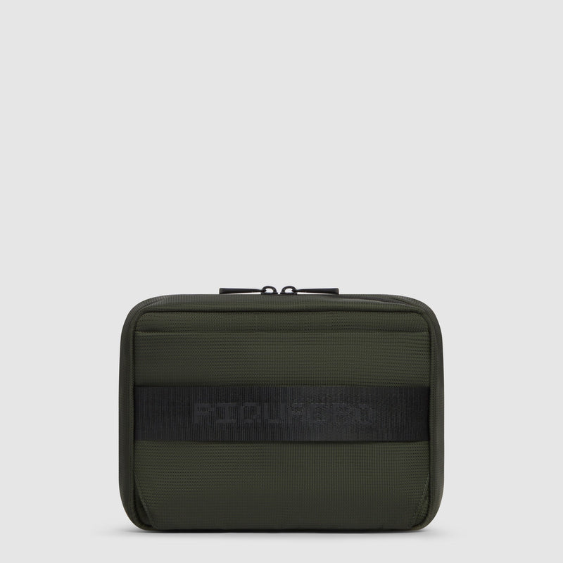 Modular Water-Resistant Toiletry Bag in Recycled Fabric