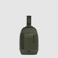 Crossbody Phone Bag in Recycled Fabric with RFID Protection - Green