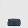 Men's Leather Clutch with Shoulder Strap & Phone Pocket