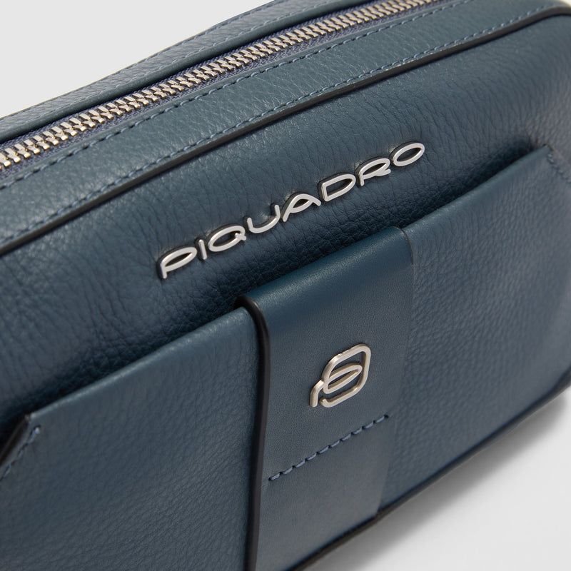 Pochette uomo in pelle con tracolla