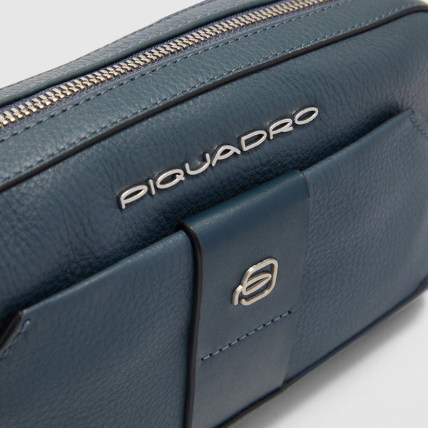 Pochette uomo in pelle con tracolla - 5
