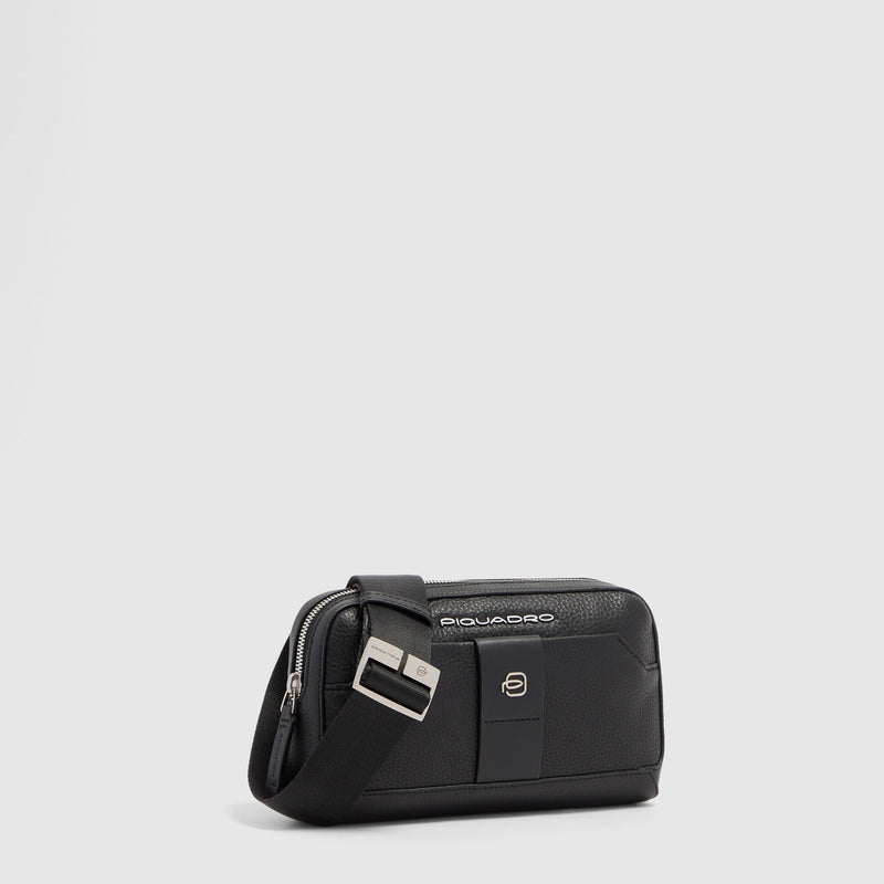 Pochette uomo in pelle con tracolla