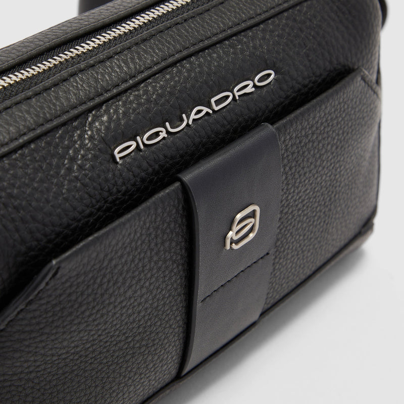 Pochette uomo in pelle con tracolla