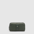 Men's Leather Clutch with Shoulder Strap & Phone Pocket