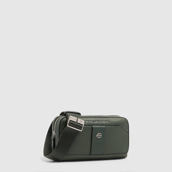 Pochette uomo in pelle con tracolla - 2