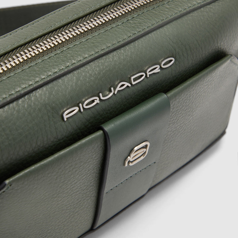 Pochette uomo in pelle con tracolla