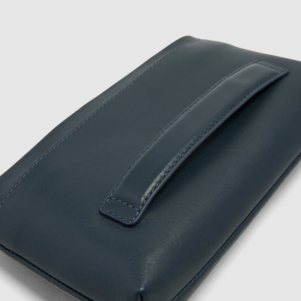 Men's Leather Clutch Bag with Removable Wrist Strap - 5