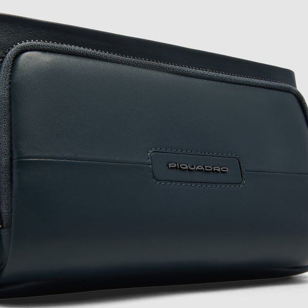 Men's Leather Clutch Bag with Removable Wrist Strap - 6
