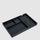 Leather Valet Tray with Two Wireless Charging Pads