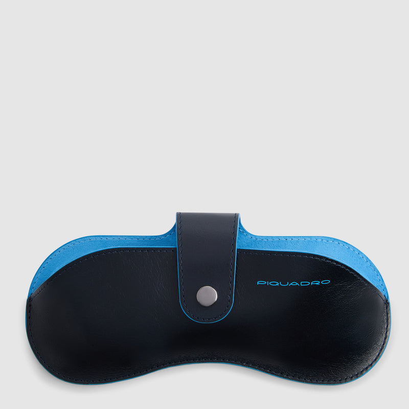 Estuche para gafas MagSafe® de piel con tracker - azul noche