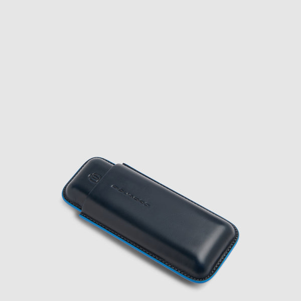 Leather Cigar Case with Two Compartments - 4