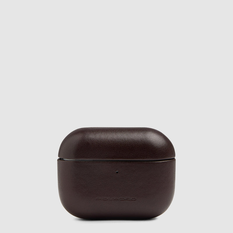 Custodia in pelle per Airpods PRO 3 - acajou