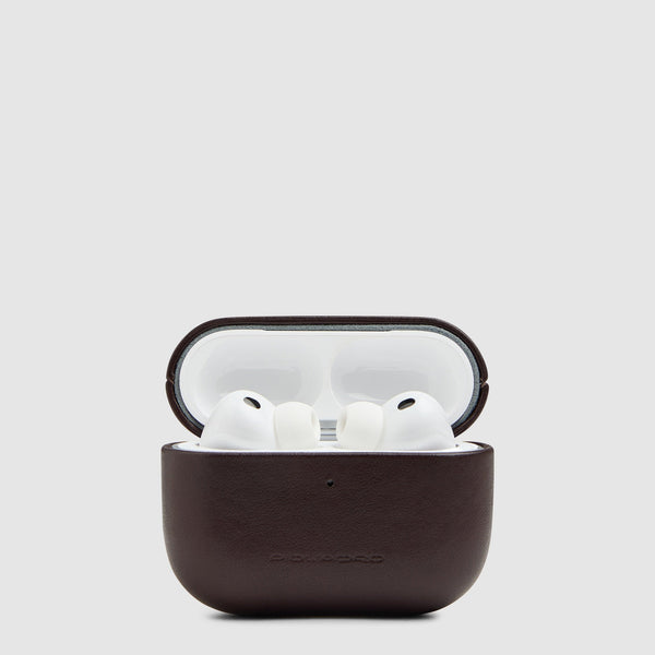 Leather AirPods® Pro 3 Case - Mahogany - photo 2