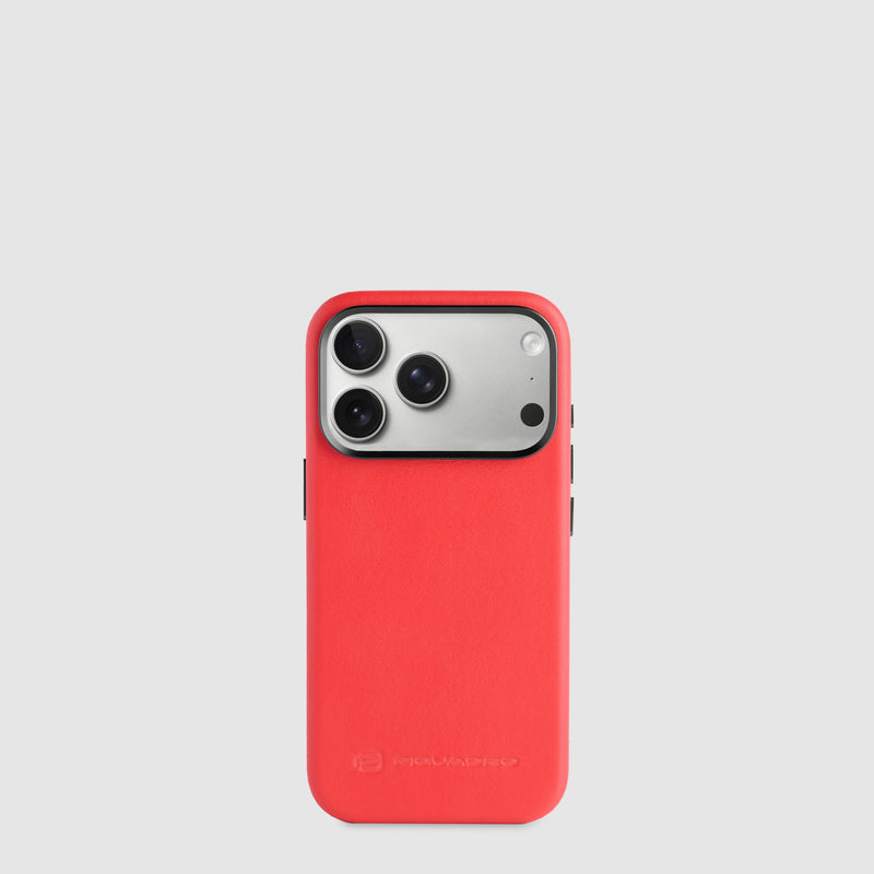Leather MagSafe® Phone Case for iPhone® 18 Pro 6.4" - orange