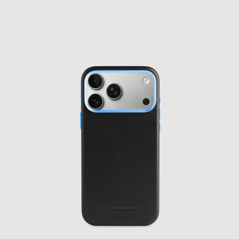 Leather MagSafe® Case for iPhone® 18 Pro Max 6.9" - black