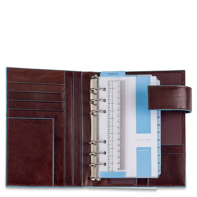 Medium leather organiser with