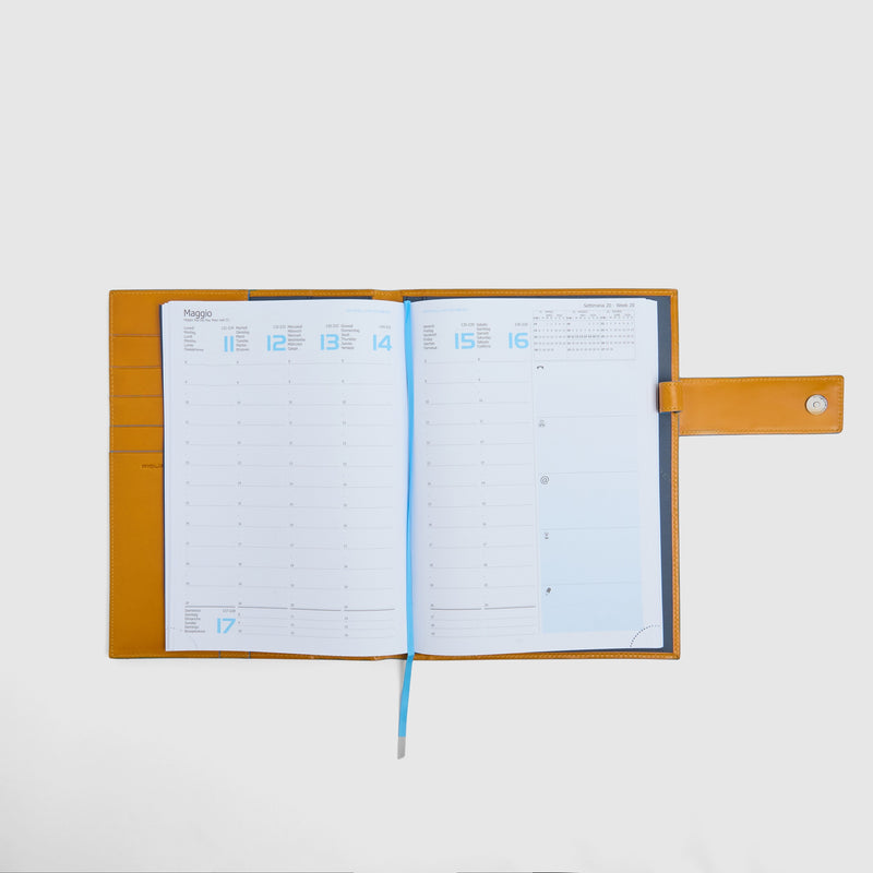 Weekly leather planner
