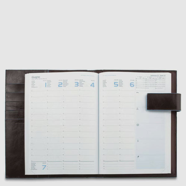 Weekly leather planner