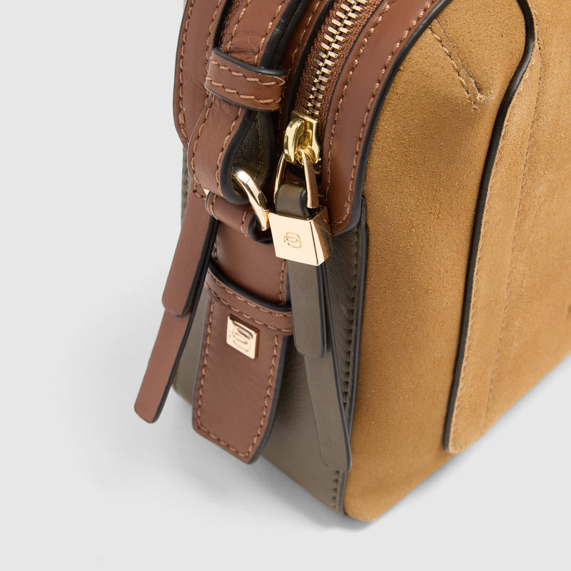 Camera Case Leather Crossbody Bag for Women