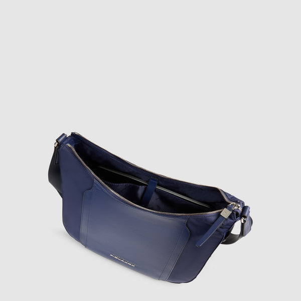 Women's shoulder bag in recycled textile - 4