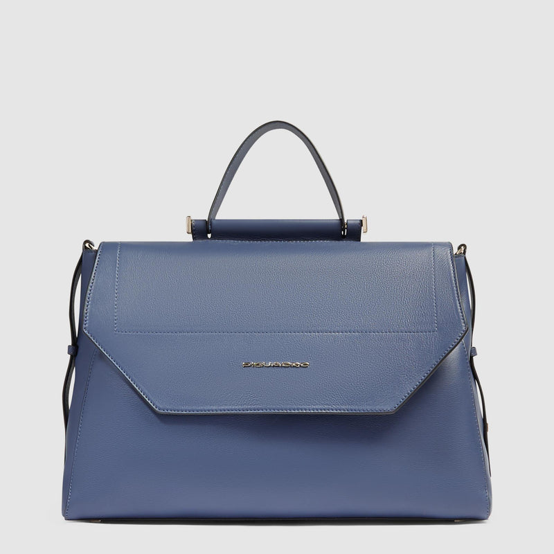 Borsa donna modello satchel in pelle porta pc 14" 